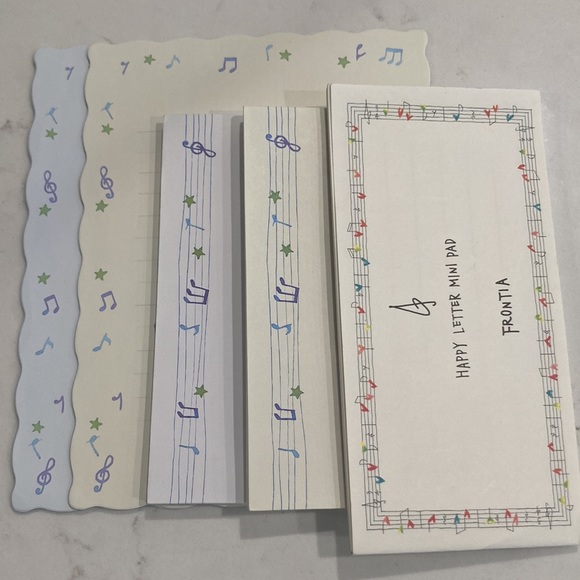Music Note Letter Set + Notepad 🎶 - Picture 1 of 11